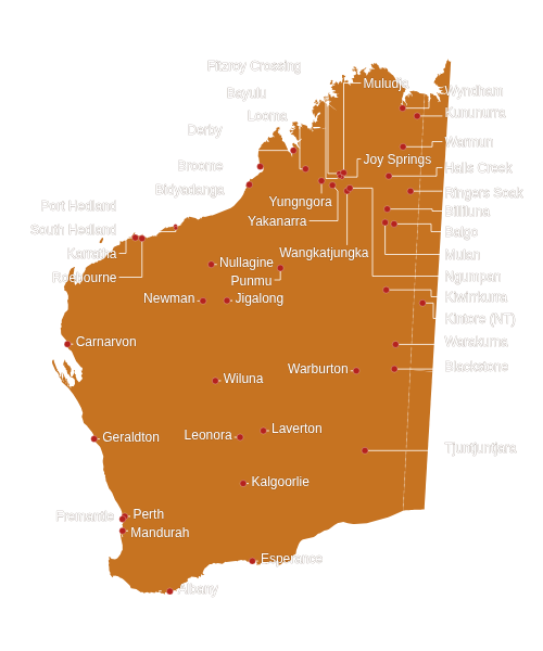 Our-offices_map - Aboriginal Interpreting WA